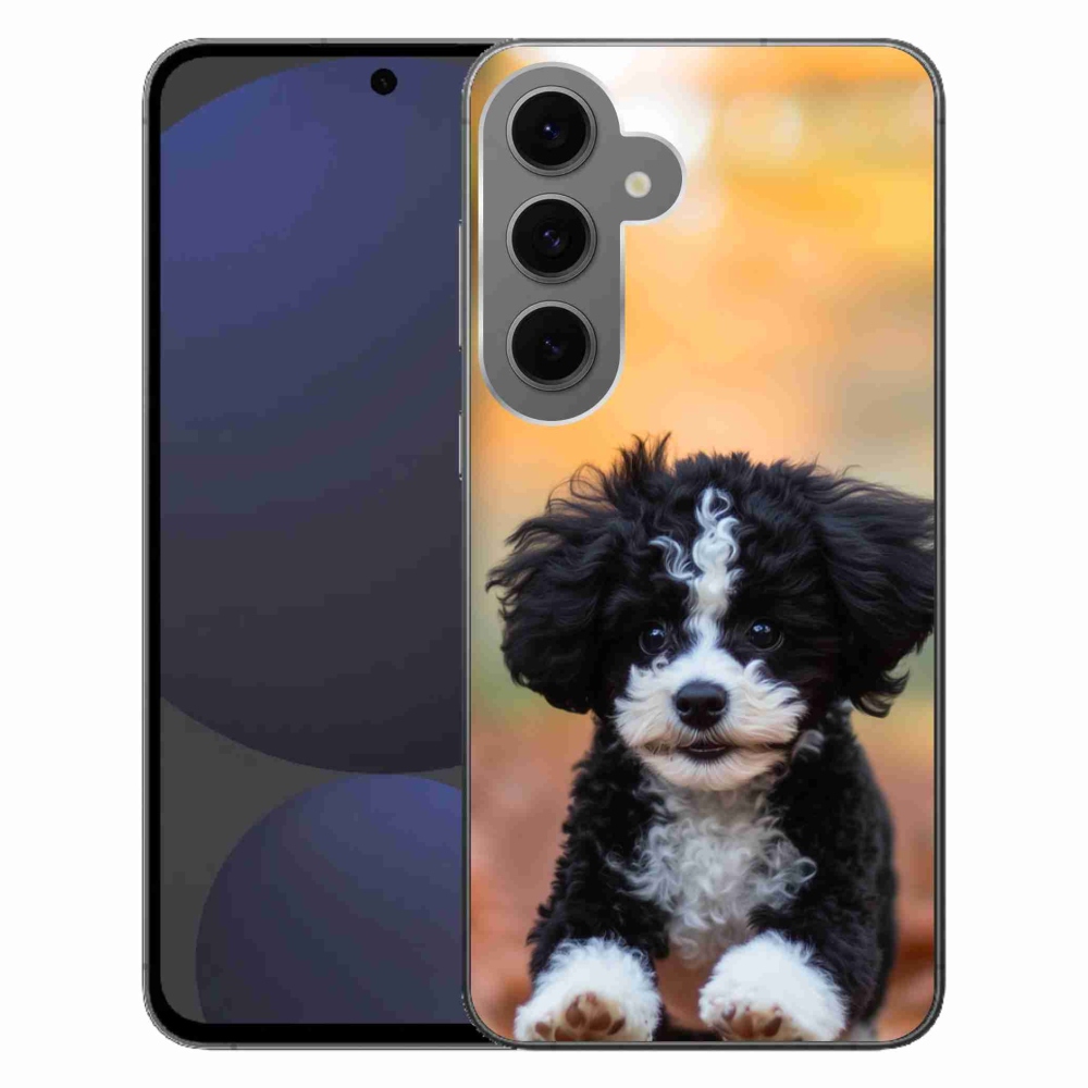 Gélový kryt mmCase na Samsung Galaxy S24 FE - roztomilé šteňa 2