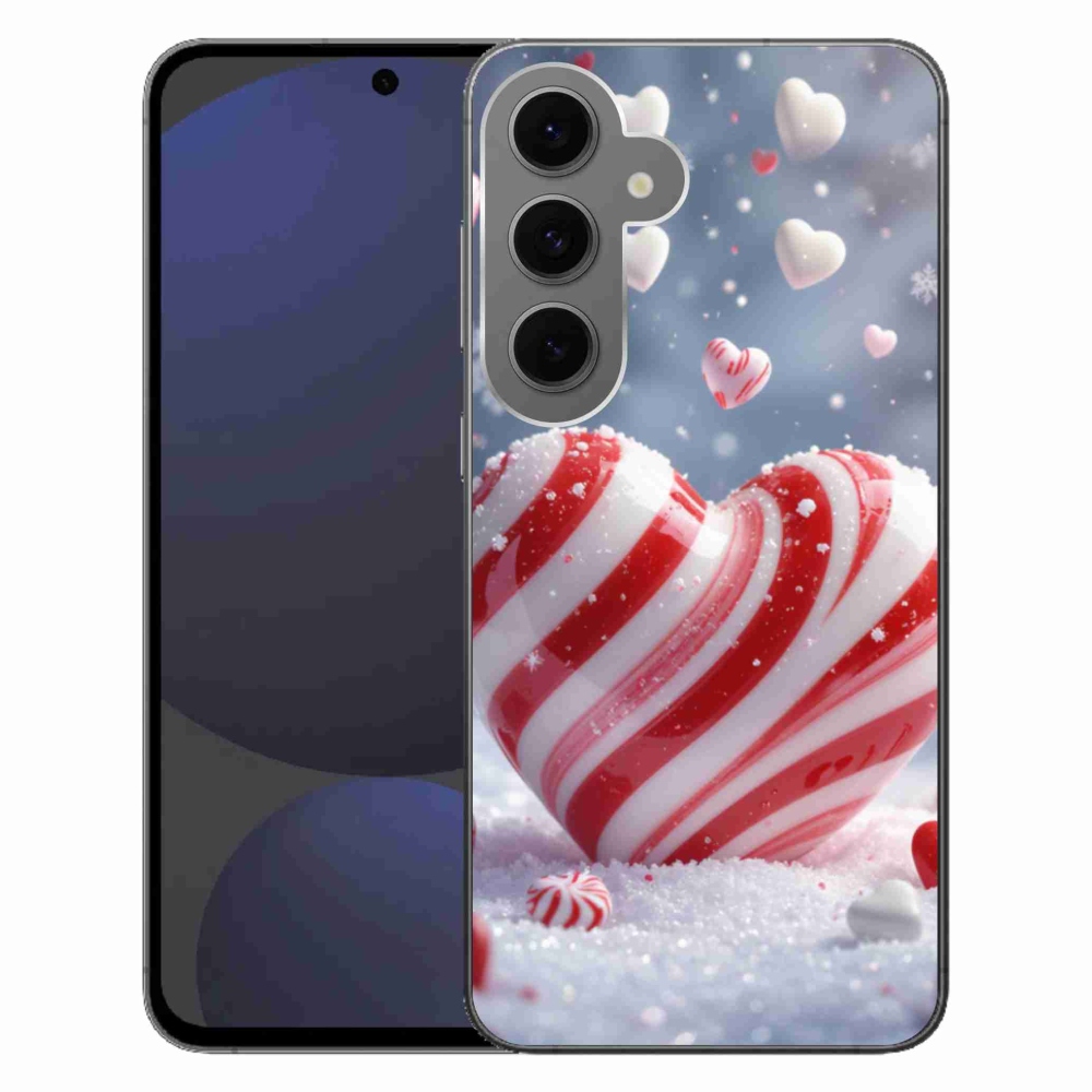 Gélový kryt mmCase na Samsung Galaxy S24 FE - sladké srdce