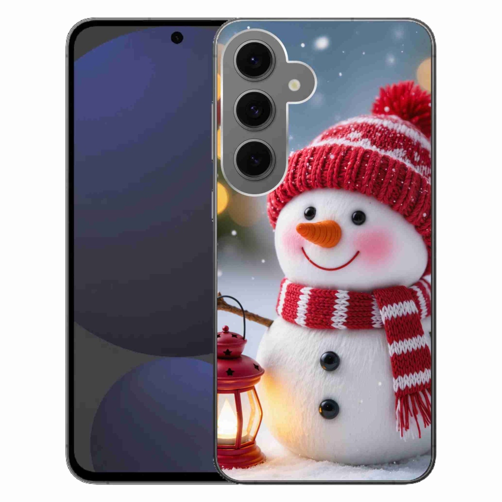 Gélový kryt mmCase na Samsung Galaxy S24 FE - snehuliak 2