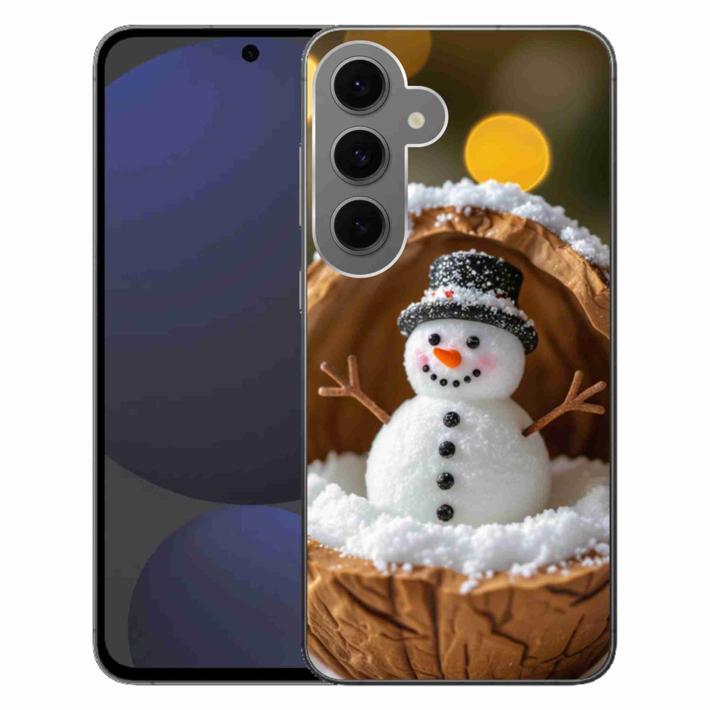 Gélový kryt mmCase na Samsung Galaxy S24 FE - snehuliak 4