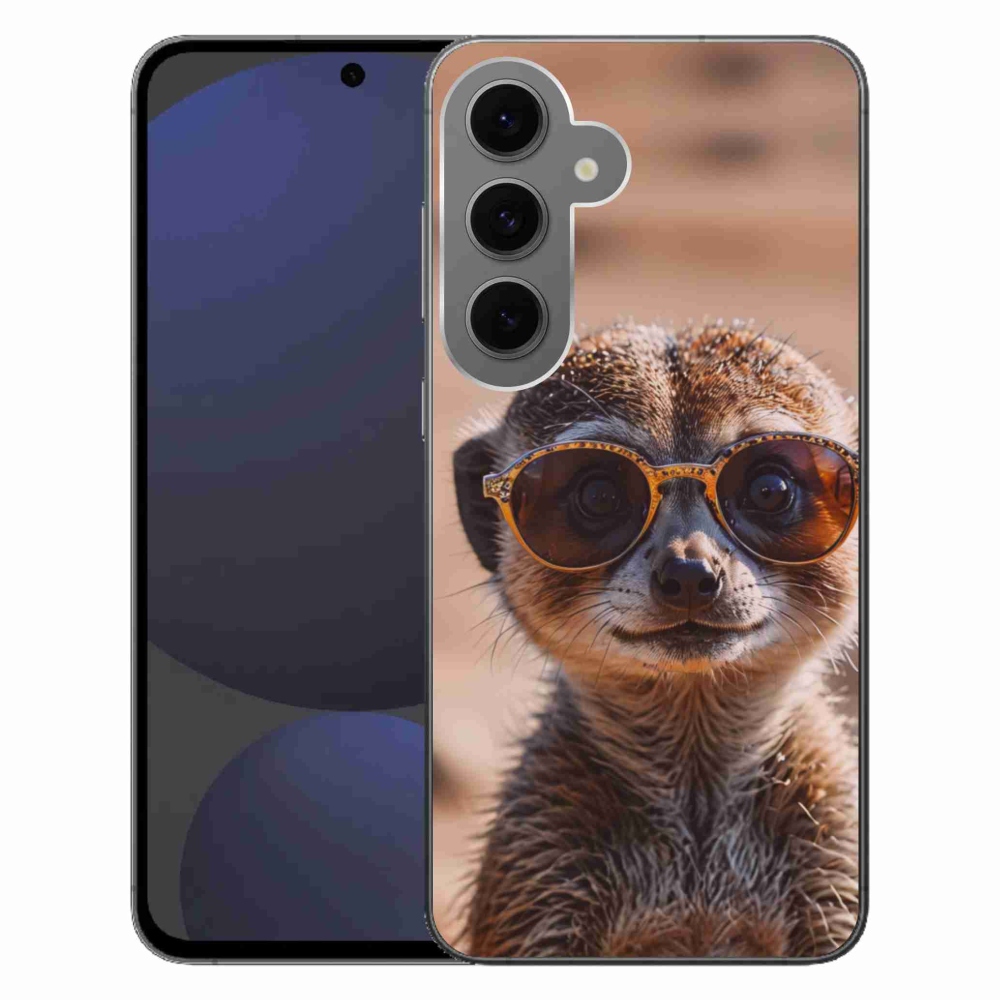 Gélový kryt mmCase na Samsung Galaxy S24 FE - štýlová surikata