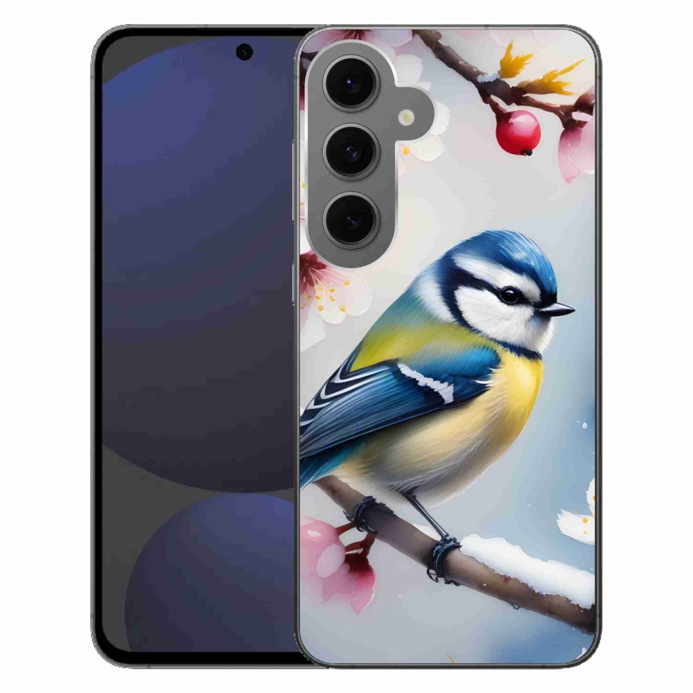 Gélový kryt mmCase na Samsung Galaxy S24 FE - sýkorka