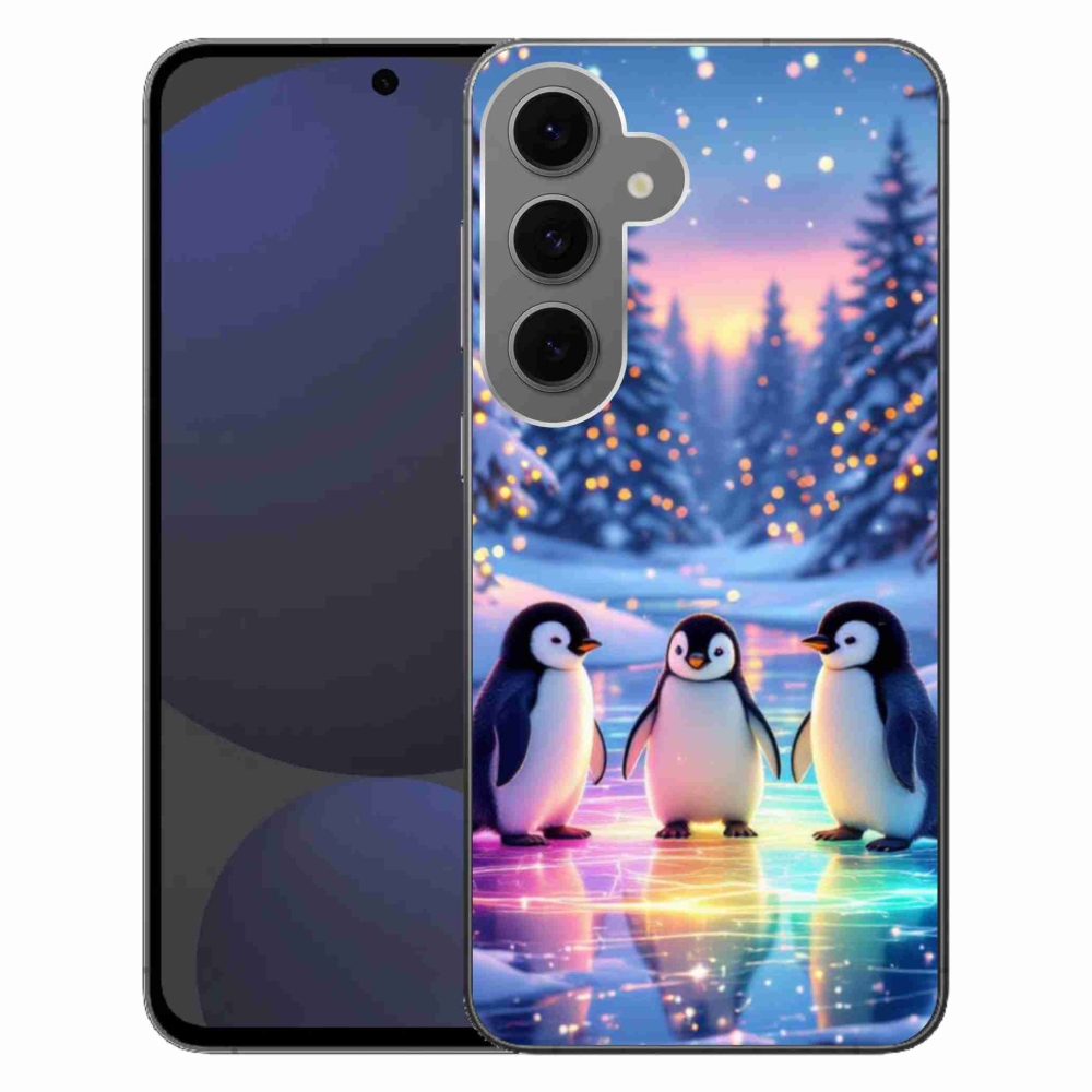 Gélový kryt mmCase na Samsung Galaxy S24 FE - tučniaky