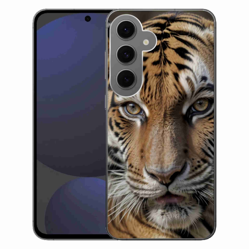 Gélový kryt mmCase na Samsung Galaxy S24 FE - tigrie pohľad