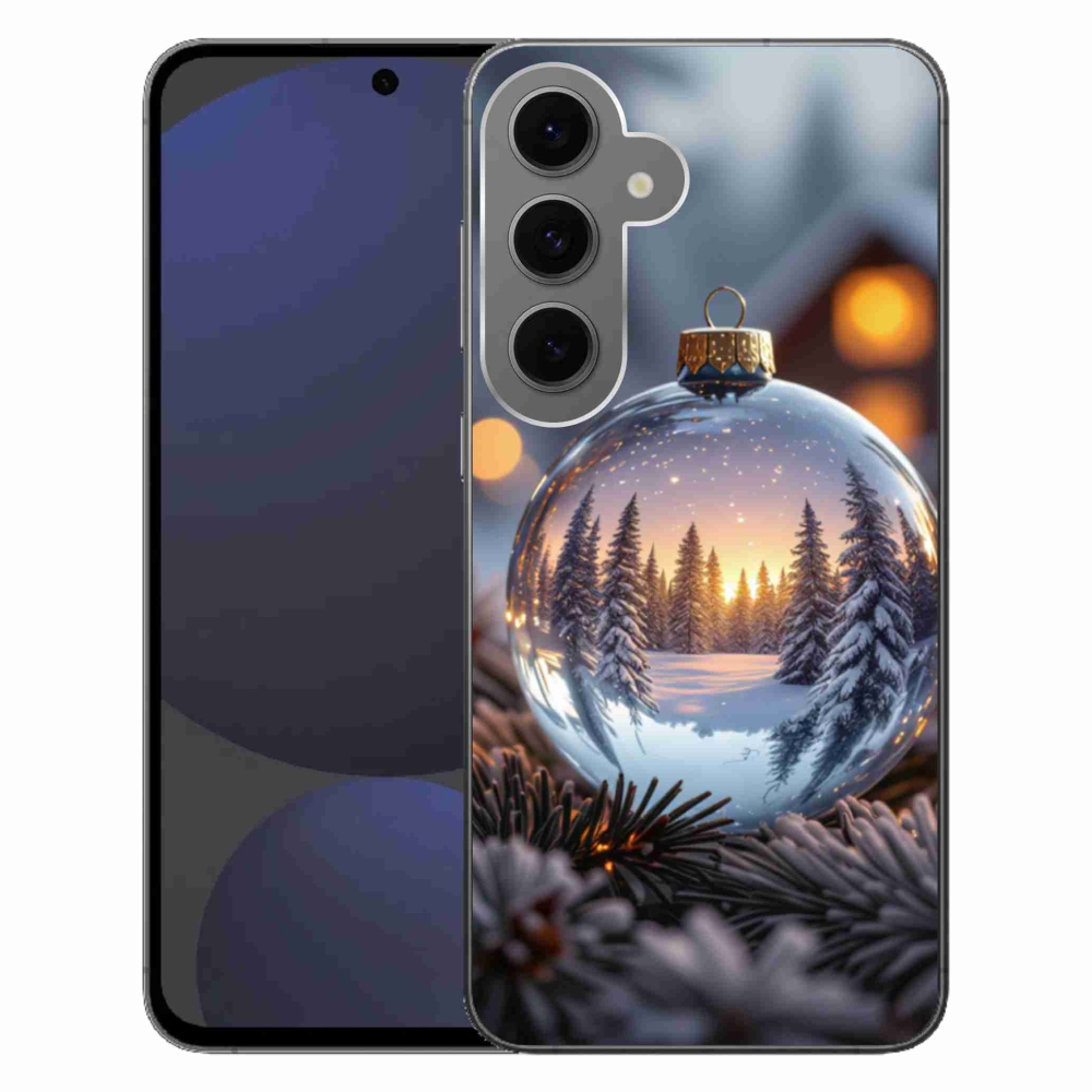 Gélový kryt mmCase na Samsung Galaxy S24 FE - vianočná ozdoba