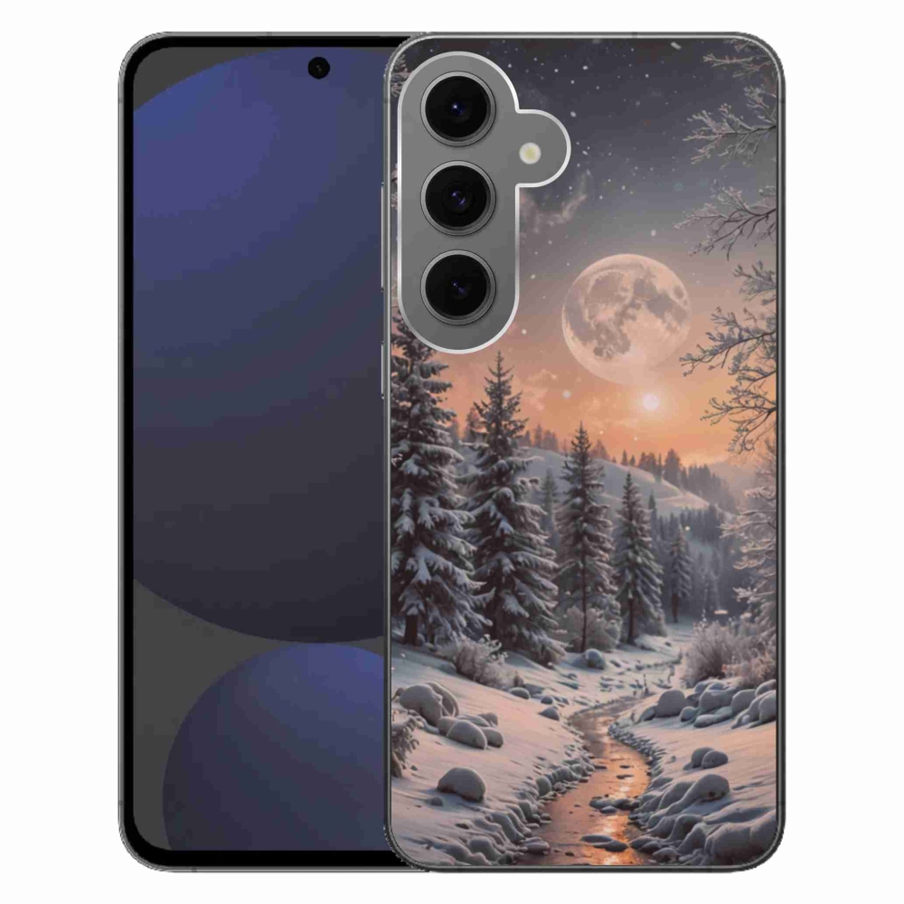 Gélový kryt mmCase na Samsung Galaxy S24 FE - zimná krajina 2