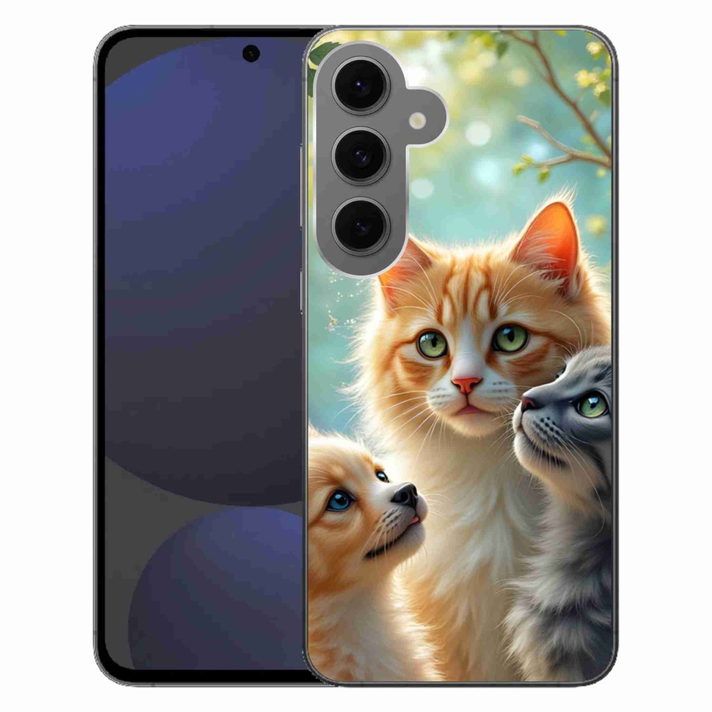 Gélový kryt mmCase na Samsung Galaxy S24 FE - zvieracie priateľstvo 2