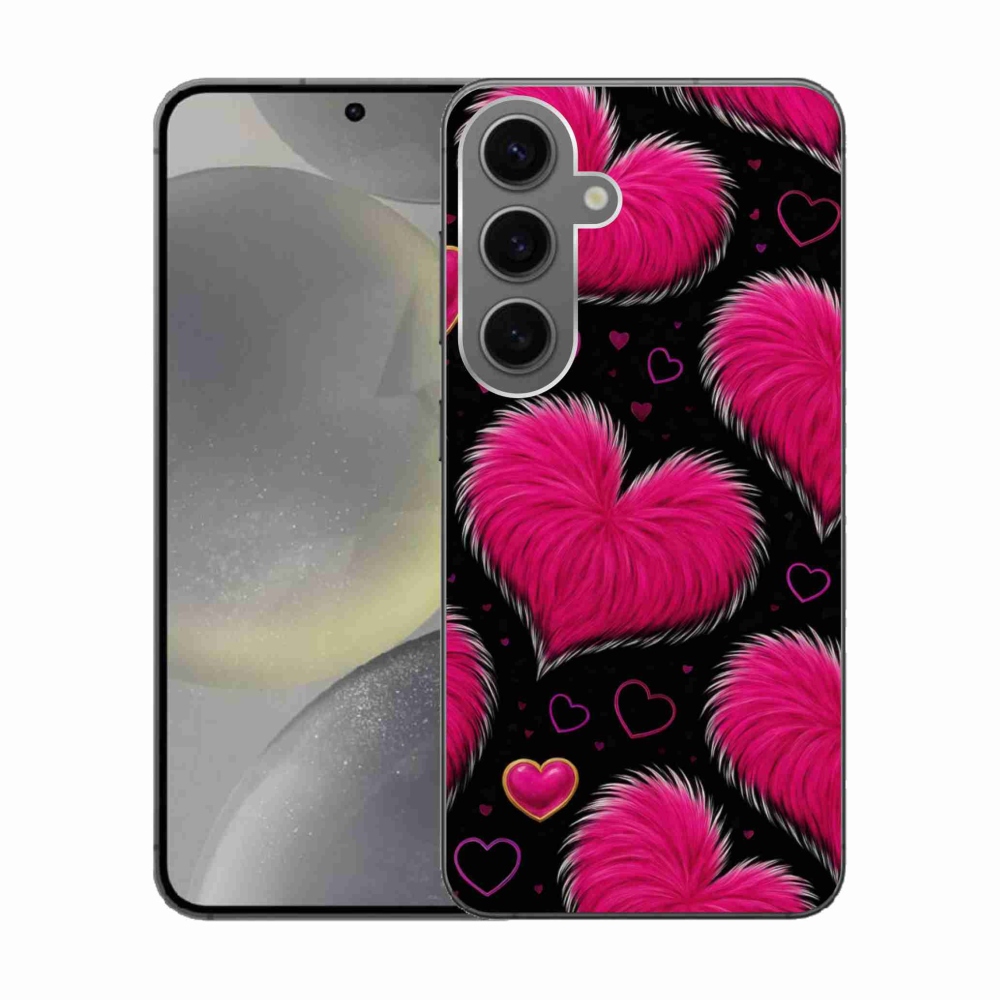 Gélový kryt mmCase na Samsung Galaxy S24 - hebké srdce