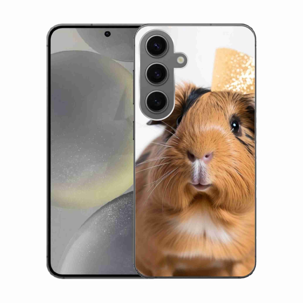 Gélový kryt mmCase na Samsung Galaxy S24 - hnedé morča