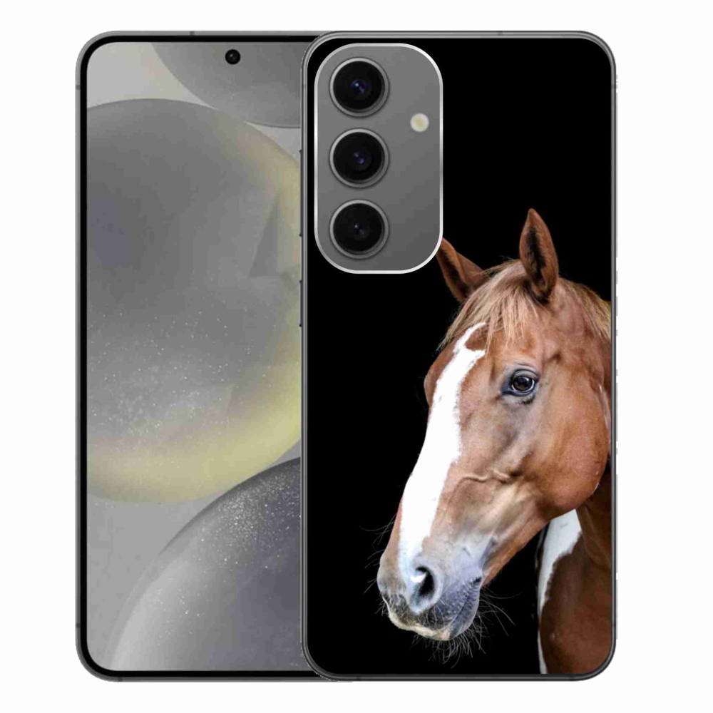 Gélový kryt mmCase na Samsung Galaxy S24+ - hnedý kôň 3