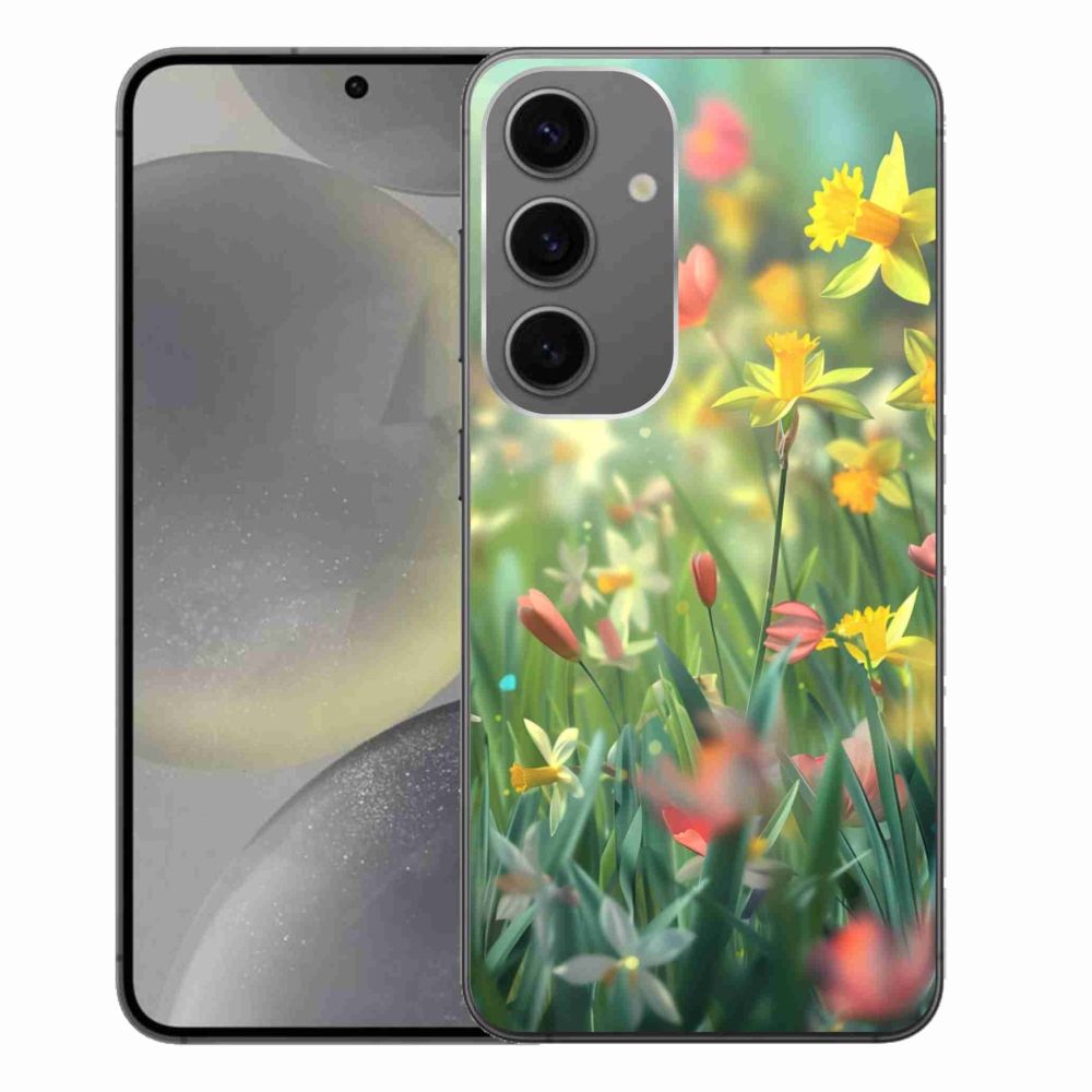 Gélový kryt mmCase na Samsung Galaxy S24+ - jarné kvety