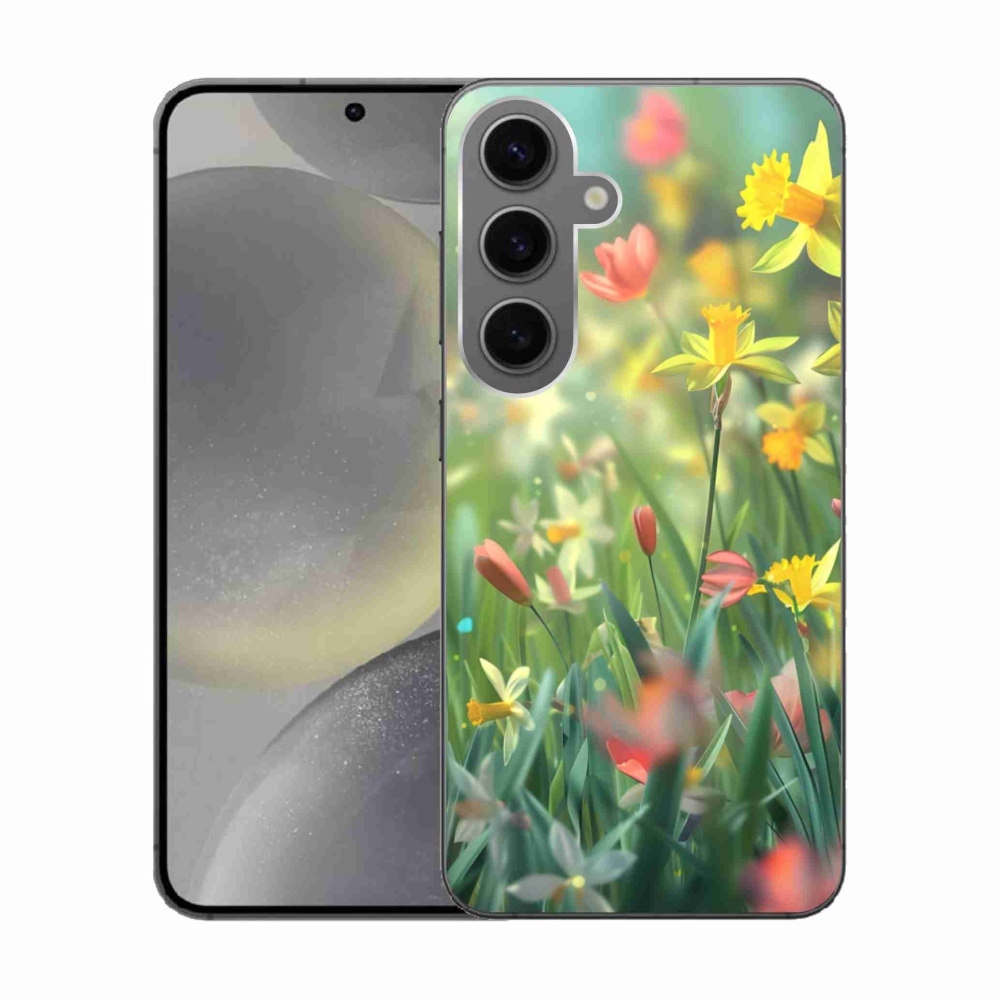 Gélový kryt mmCase na Samsung Galaxy S24 - jarné kvety