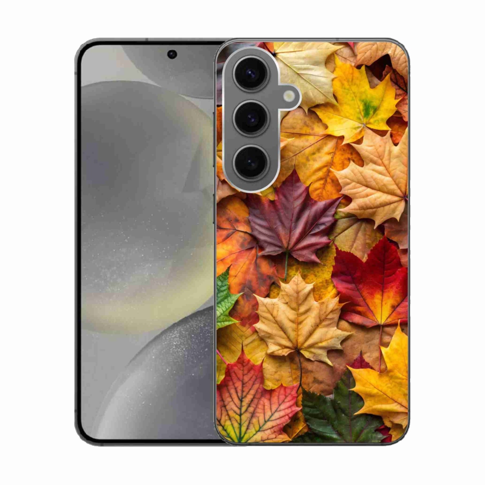 Gélový kryt mmCase na Samsung Galaxy S24 - javorové listy 2