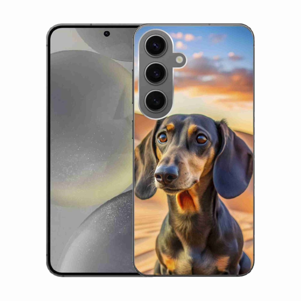 Gélový kryt mmCase na Samsung Galaxy S24 - jazvečík 3