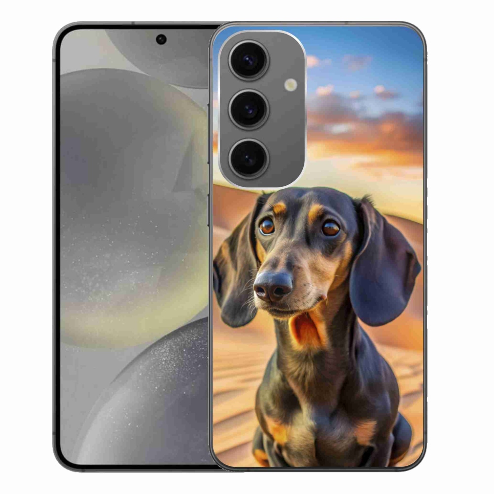 Gélový kryt mmCase na Samsung Galaxy S24+ - jazvečík 3