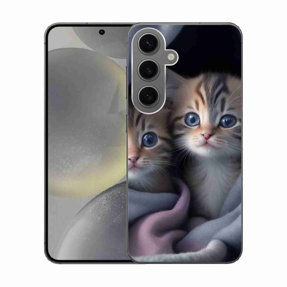 Gélový kryt mmCase na Samsung Galaxy S24 - mačacie duo 2