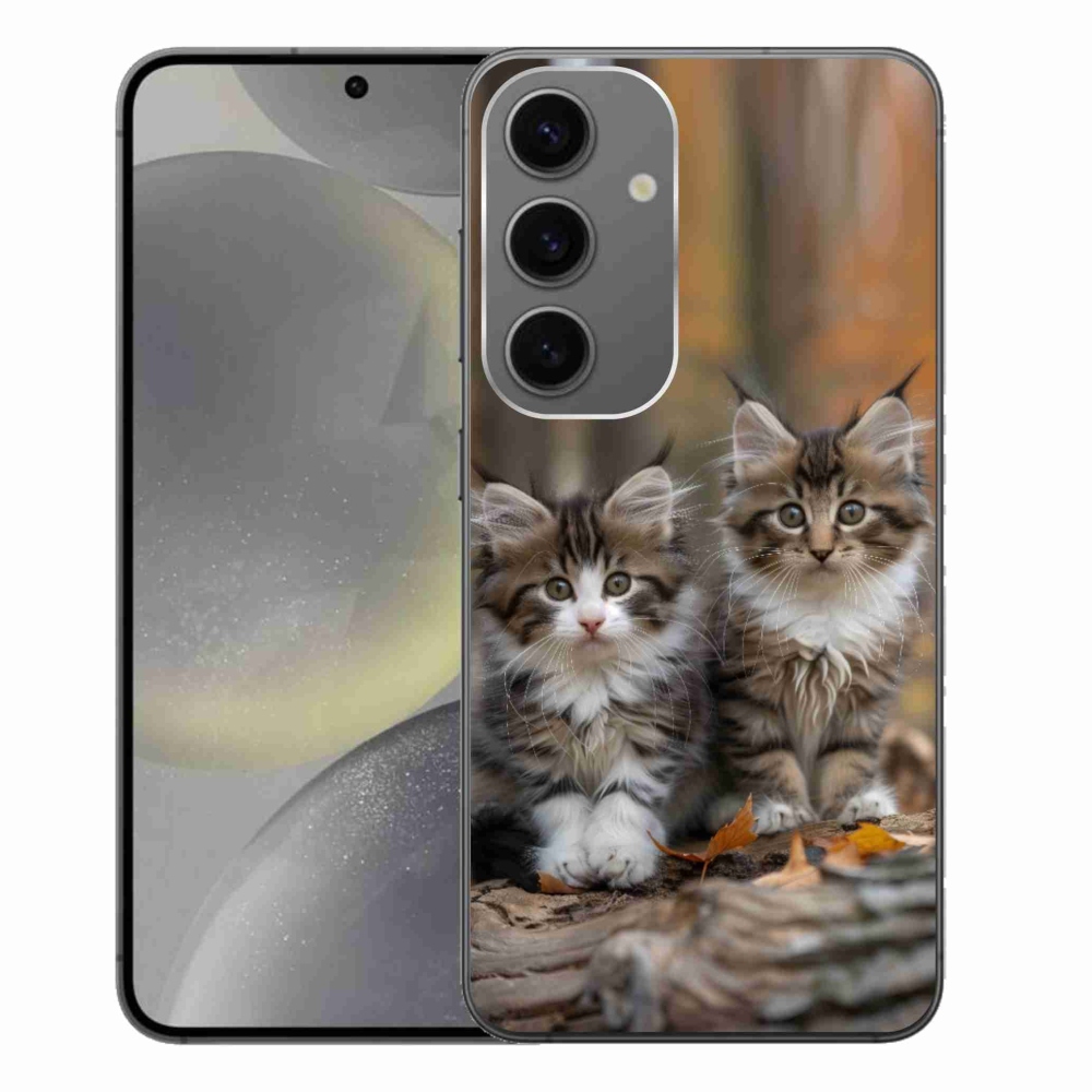 Gélový kryt mmCase na Samsung Galaxy S24+ - mačacie duo 3