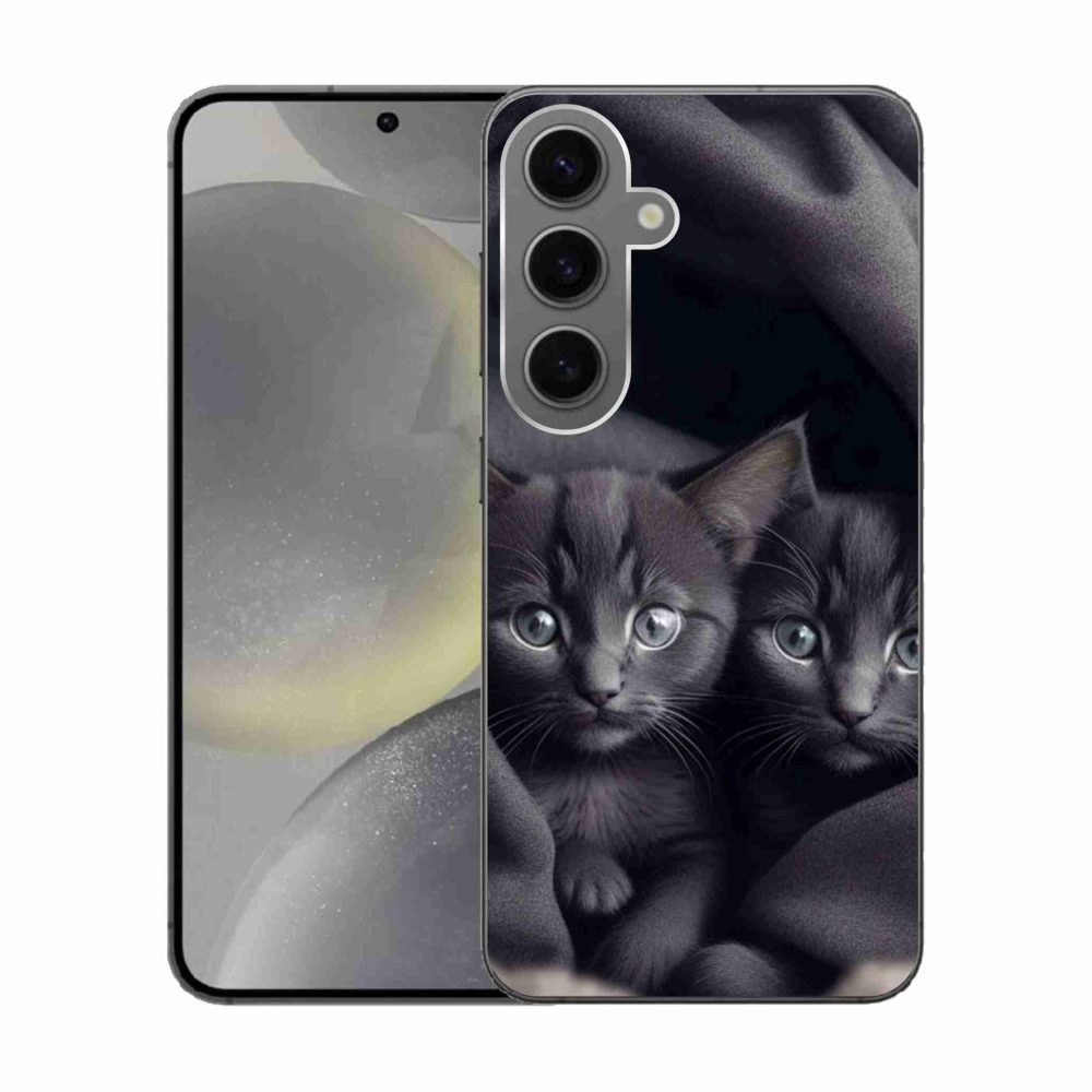 Gélový kryt mmCase na Samsung Galaxy S24 - mačacie duo
