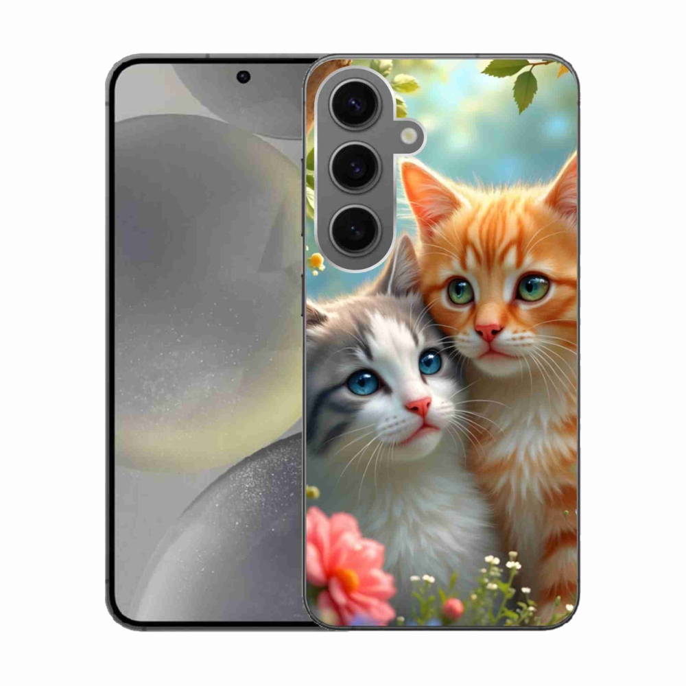 Gélový kryt mmCase na Samsung Galaxy S24 - mačacia láska 2