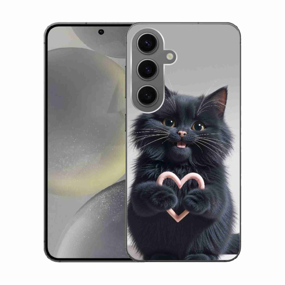Gélový kryt mmCase na Samsung Galaxy S24 - mačacia láska 3