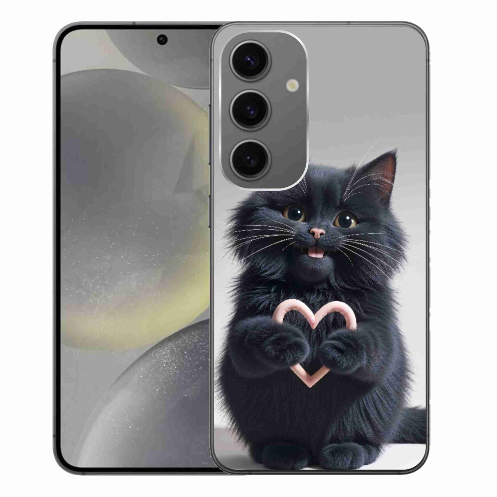 Gélový kryt mmCase na Samsung Galaxy S24+ - mačacia láska 3