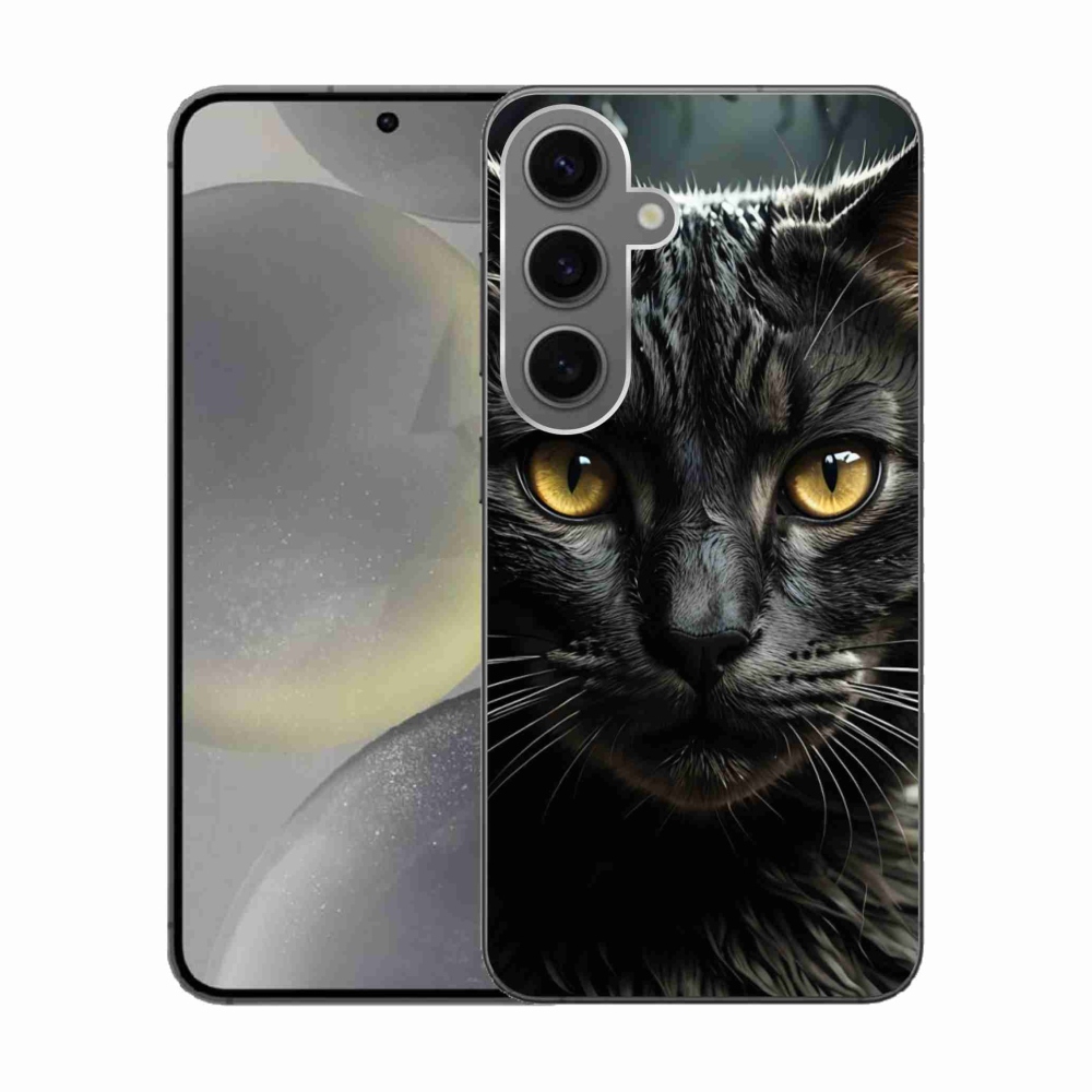 Gélový kryt mmCase na Samsung Galaxy S24 - mačacie pohľad 3