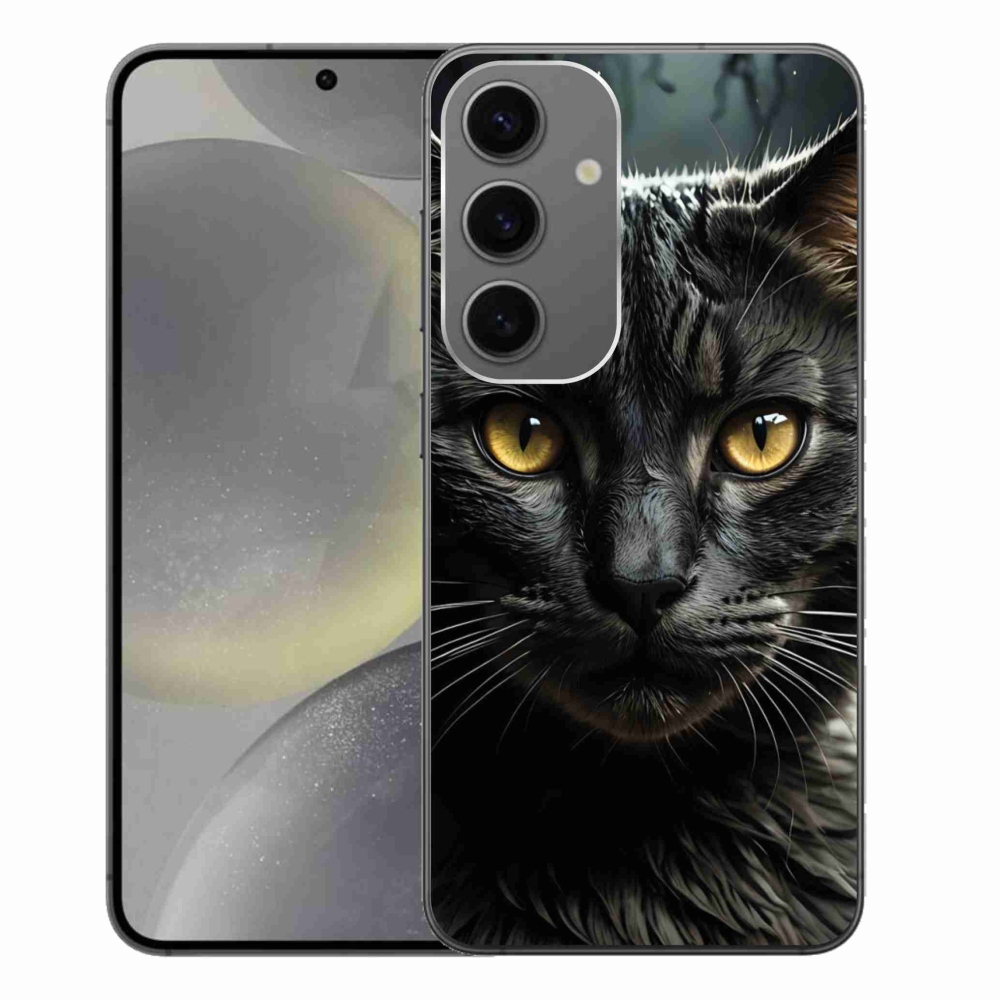 Gélový kryt mmCase na Samsung Galaxy S24+ - mačacie pohľad 3