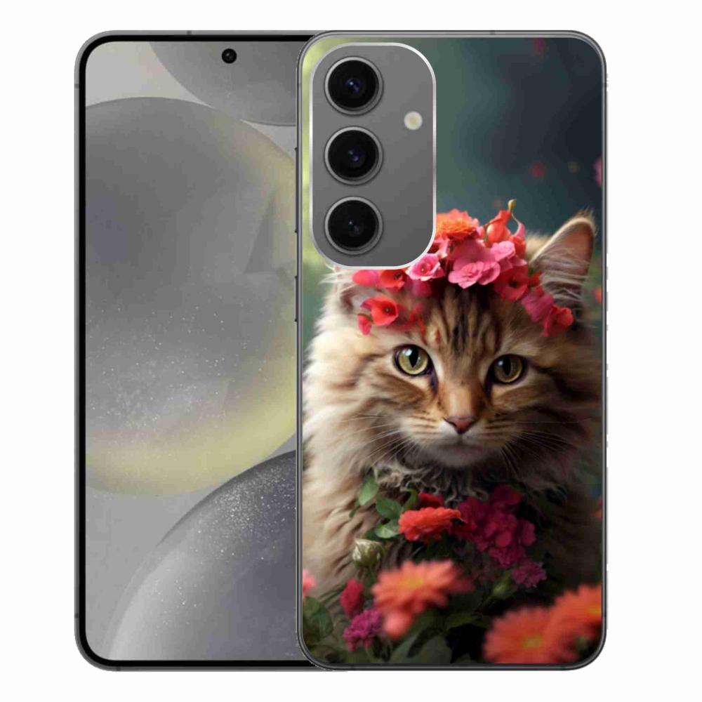 Gélový kryt mmCase na Samsung Galaxy S24+ - mačacia princezná