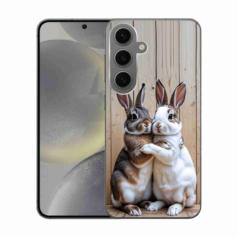 Gélový kryt mmCase na Samsung Galaxy S24 - králičie pár