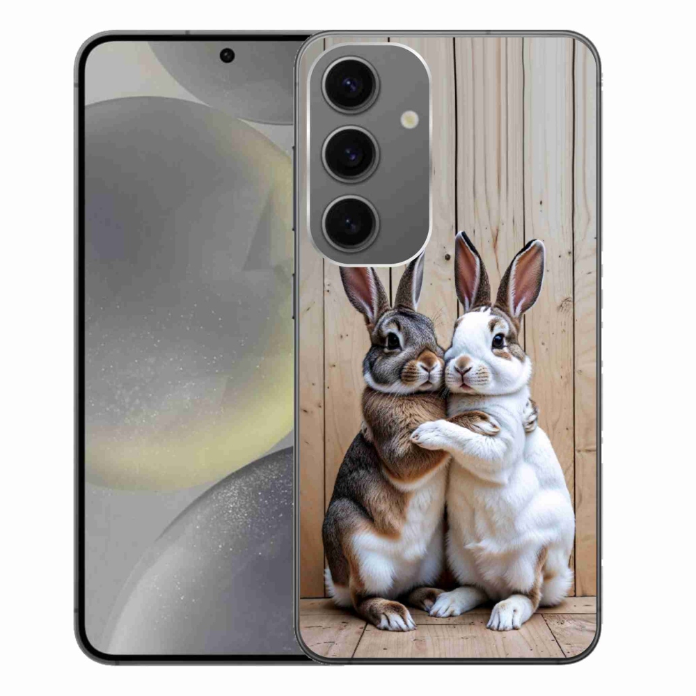 Gélový kryt mmCase na Samsung Galaxy S24+ - králičie pár