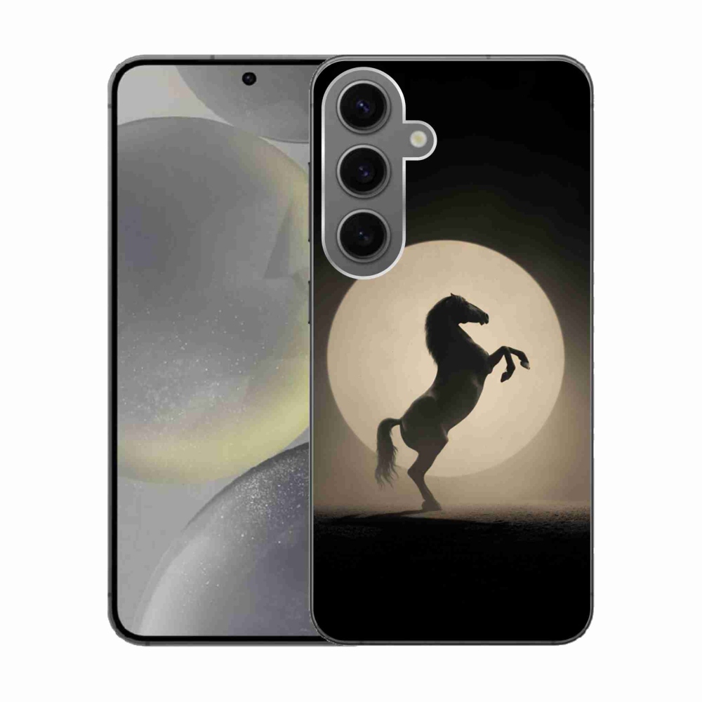 Gélový kryt mmCase na Samsung Galaxy S24 - kôň v siluete