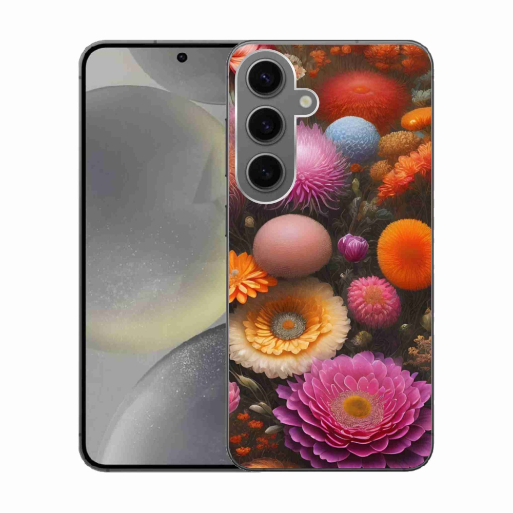 Gélový kryt mmCase na Samsung Galaxy S24 - kvetinová kompozícia