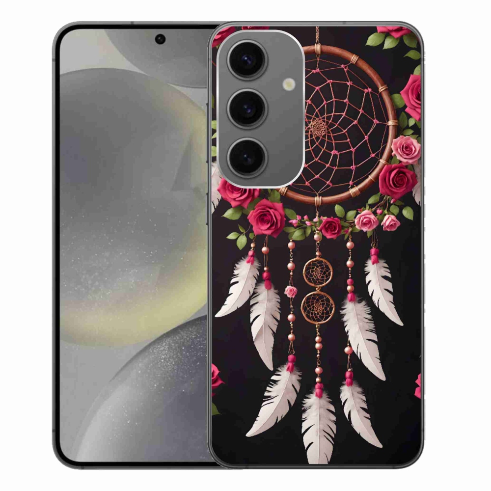 Gélový kryt mmCase na Samsung Galaxy S24+ - lapač snov s ružami