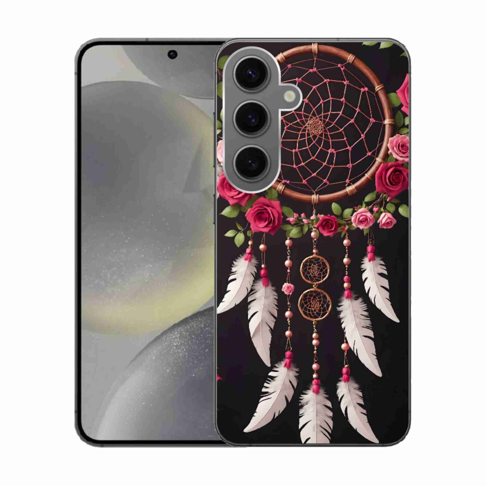 Gélový kryt mmCase na Samsung Galaxy S24 - lapač snov s ružami