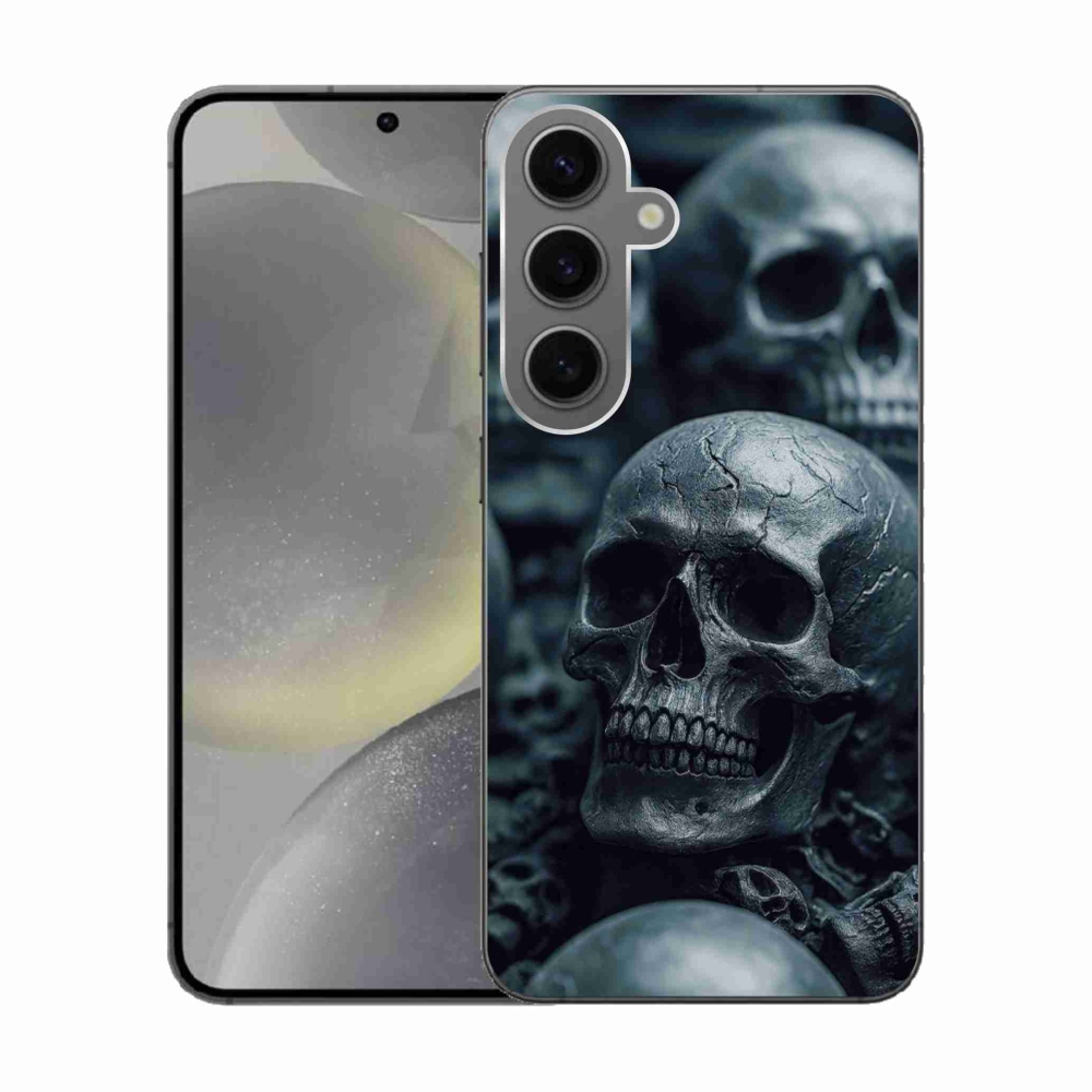 Gélový kryt mmCase na Samsung Galaxy S24 - lebka 2