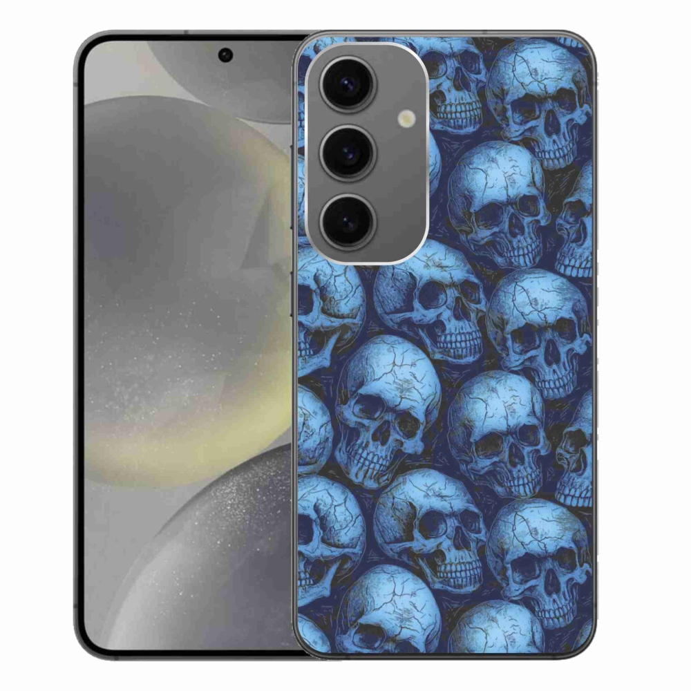Gélový kryt mmCase na Samsung Galaxy S24+ - lebky
