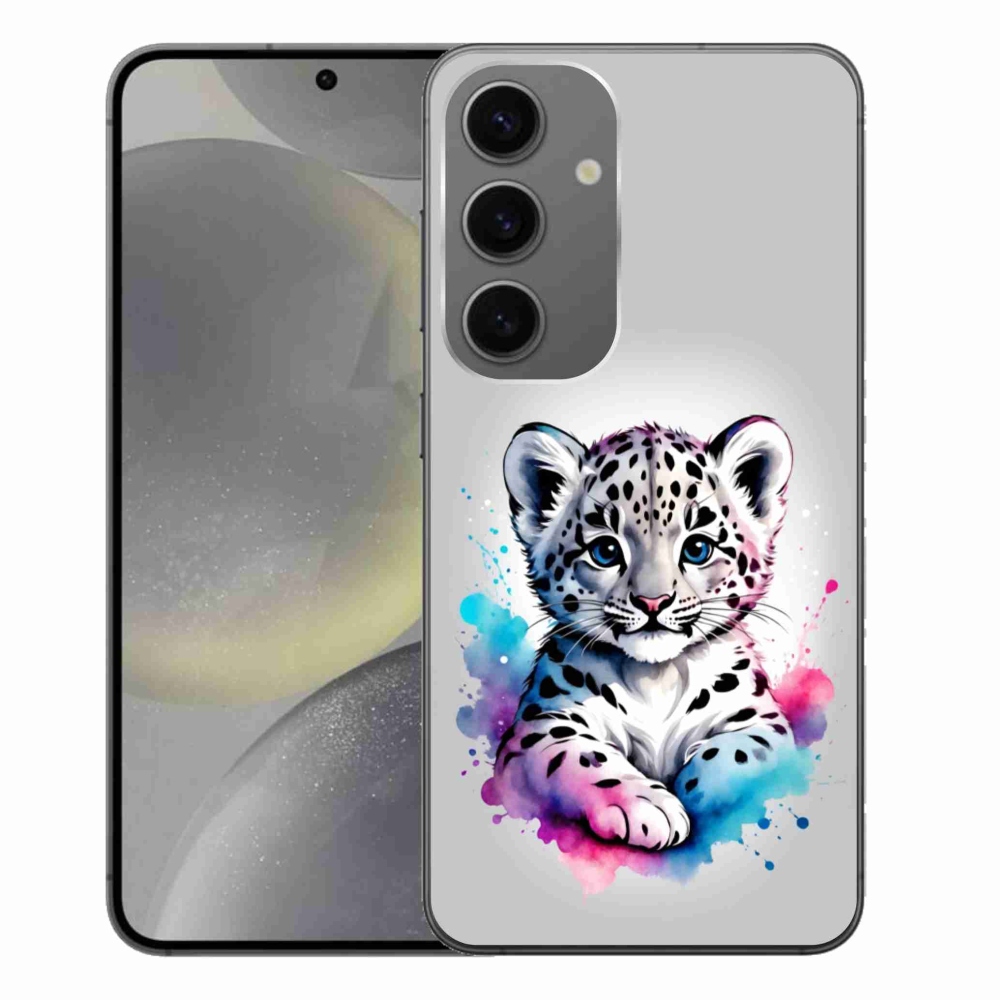 Gélový kryt mmCase na Samsung Galaxy S24+ - leopardej mláďa