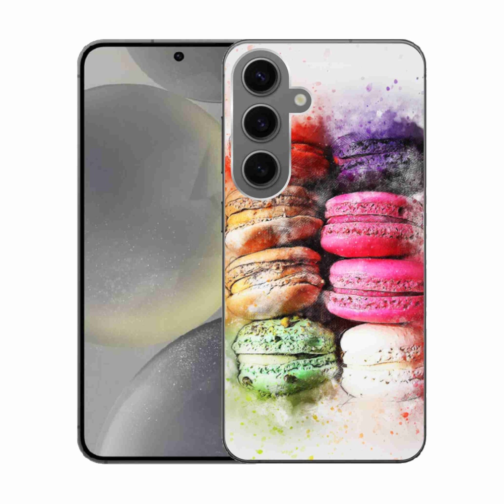 Gélový kryt mmCase na Samsung Galaxy S24 - makrónky