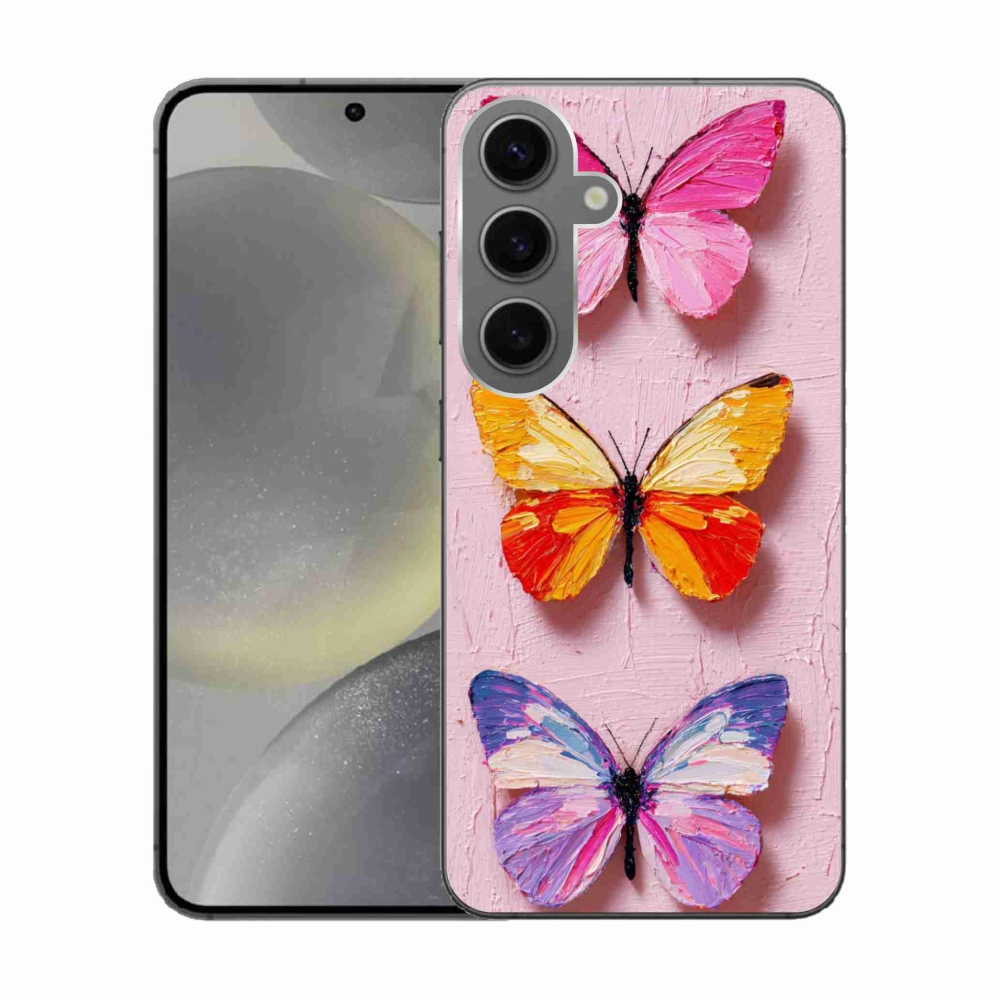 Gélový kryt mmCase na Samsung Galaxy S24 - motýlia trojica
