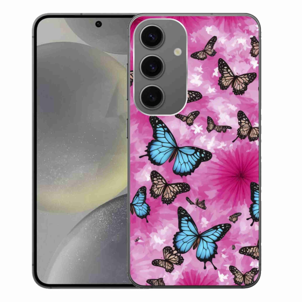 Gélový kryt mmCase na Samsung Galaxy S24+ - motýlia záhrada