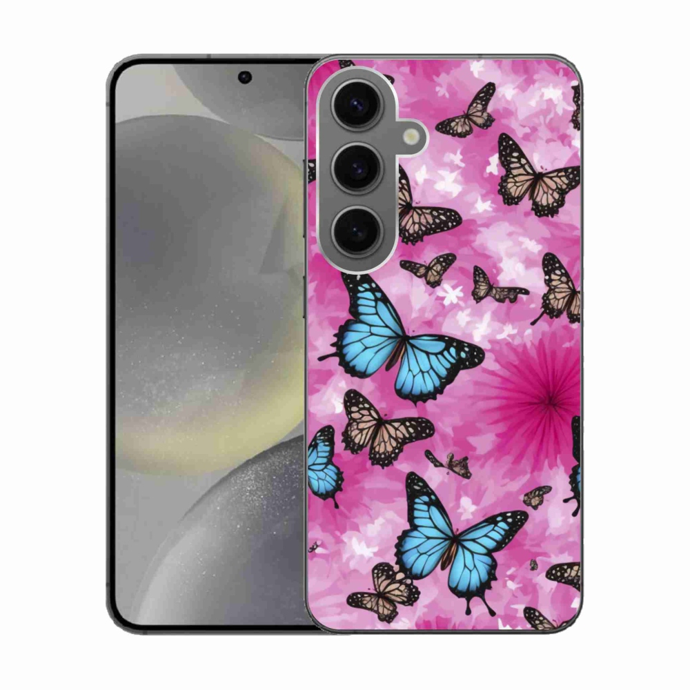 Gélový kryt mmCase na Samsung Galaxy S24 - motýlia záhrada