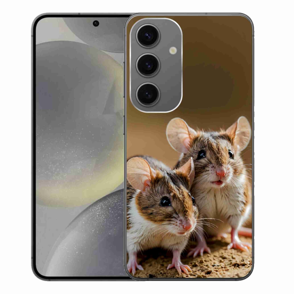 Gélový kryt mmCase na Samsung Galaxy S24+ - myší duo