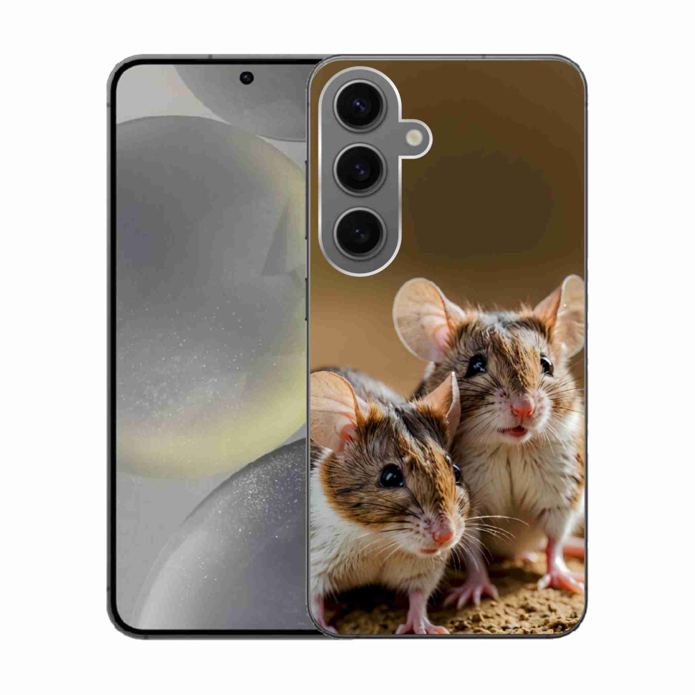 Gélový kryt mmCase na Samsung Galaxy S24 - myší duo
