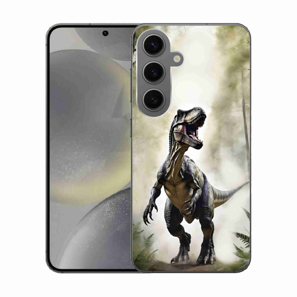 Gélový kryt mmCase na Samsung Galaxy S24 - naštvaný T-Rex