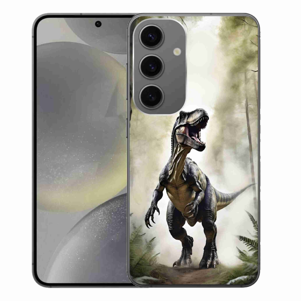 Gélový kryt mmCase na Samsung Galaxy S24+ - naštvaný T-Rex