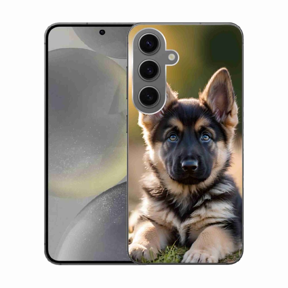 Gélový kryt mmCase na Samsung Galaxy S24 - nemecký ovčiak v prírode