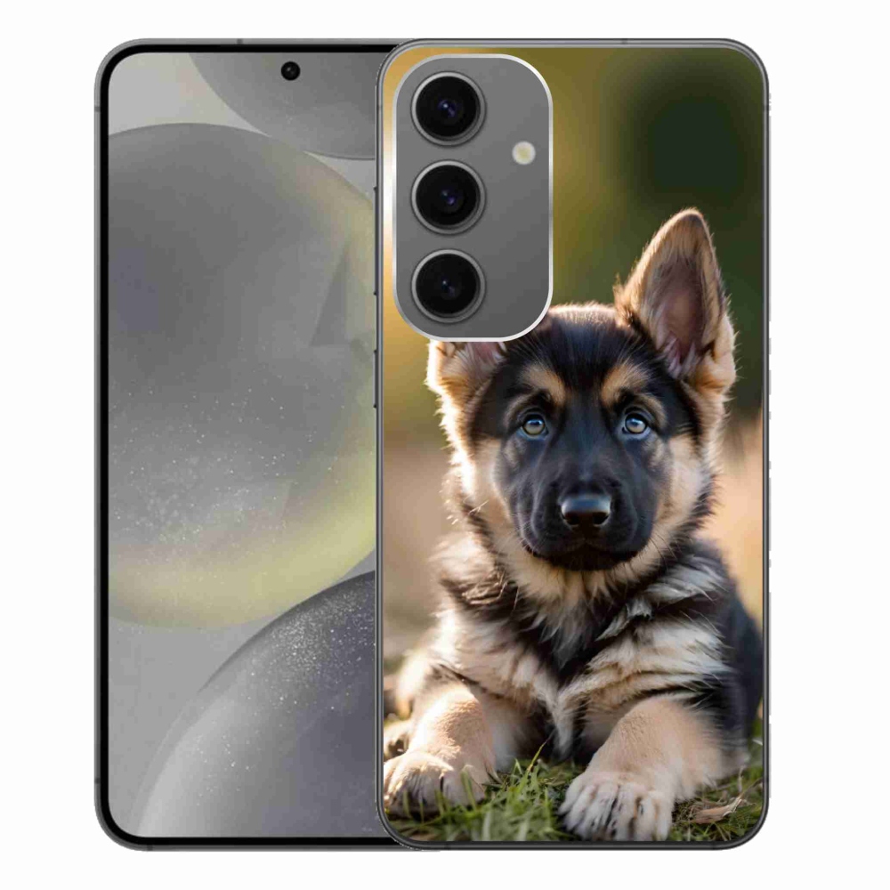 Gélový kryt mmCase na Samsung Galaxy S24+ - nemecký ovčiak v prírode