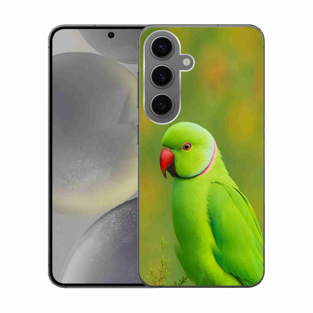 Gélový kryt mmCase na Samsung Galaxy S24 - papagáj Alexandr 2