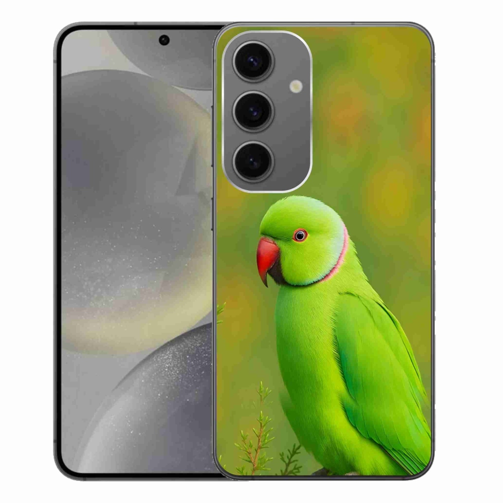 Gélový kryt mmCase na Samsung Galaxy S24+ - papagáj Alexandr 2
