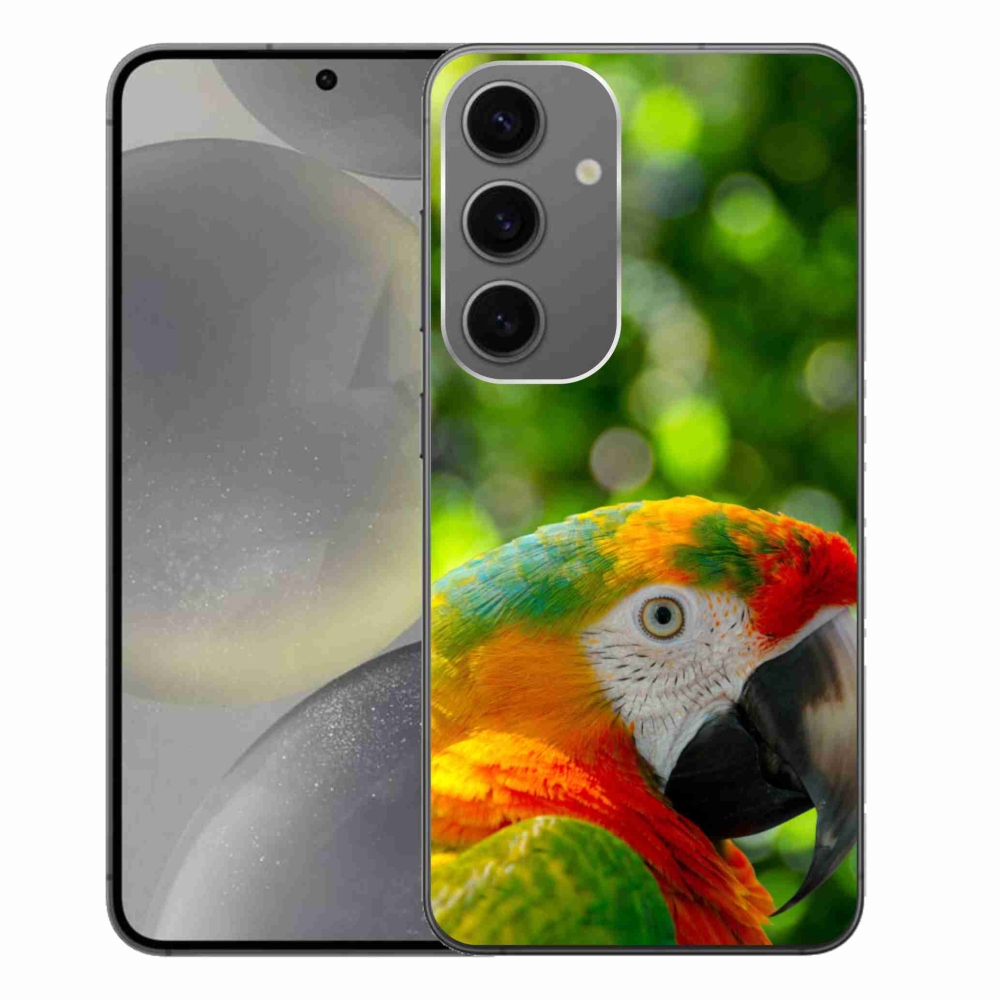 Gélový kryt mmCase na Samsung Galaxy S24+ - papagáj ara 3